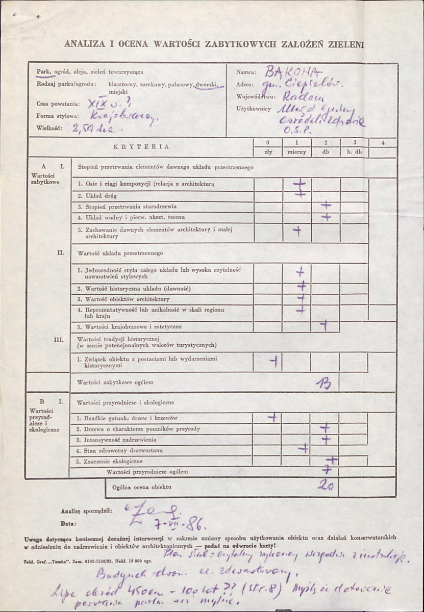 EP - Ewidencja parkowa, skan nr 3