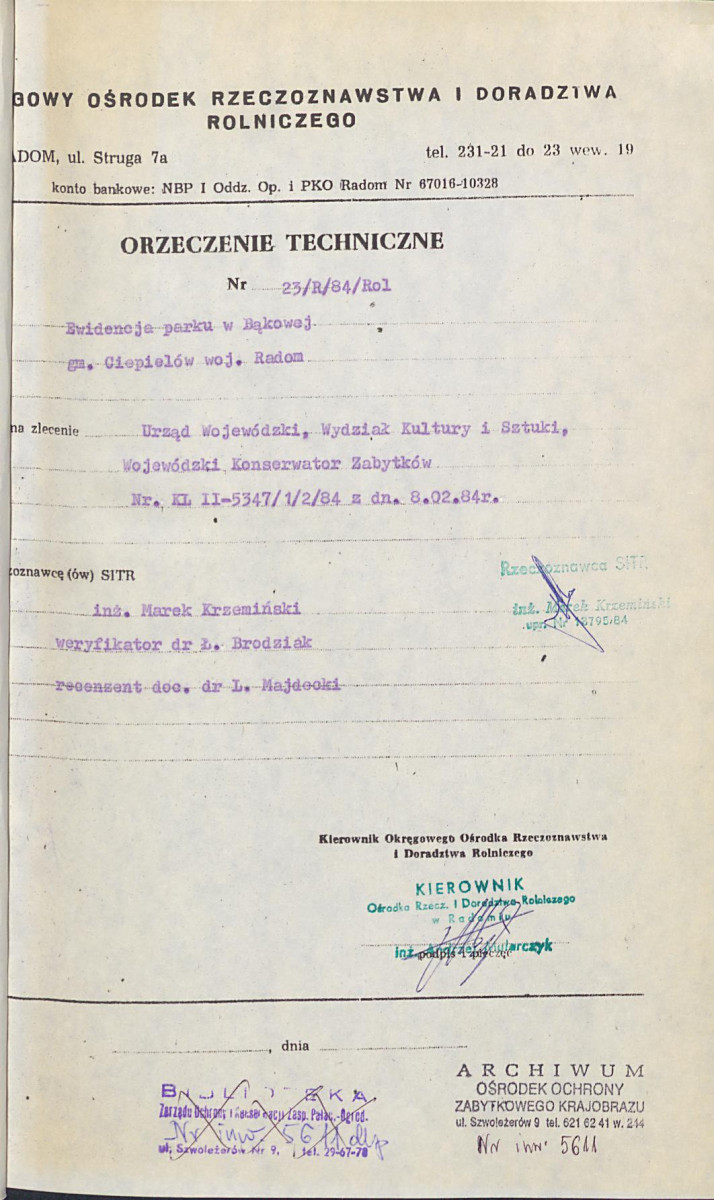 EP - Ewidencja parkowa, skan nr 6