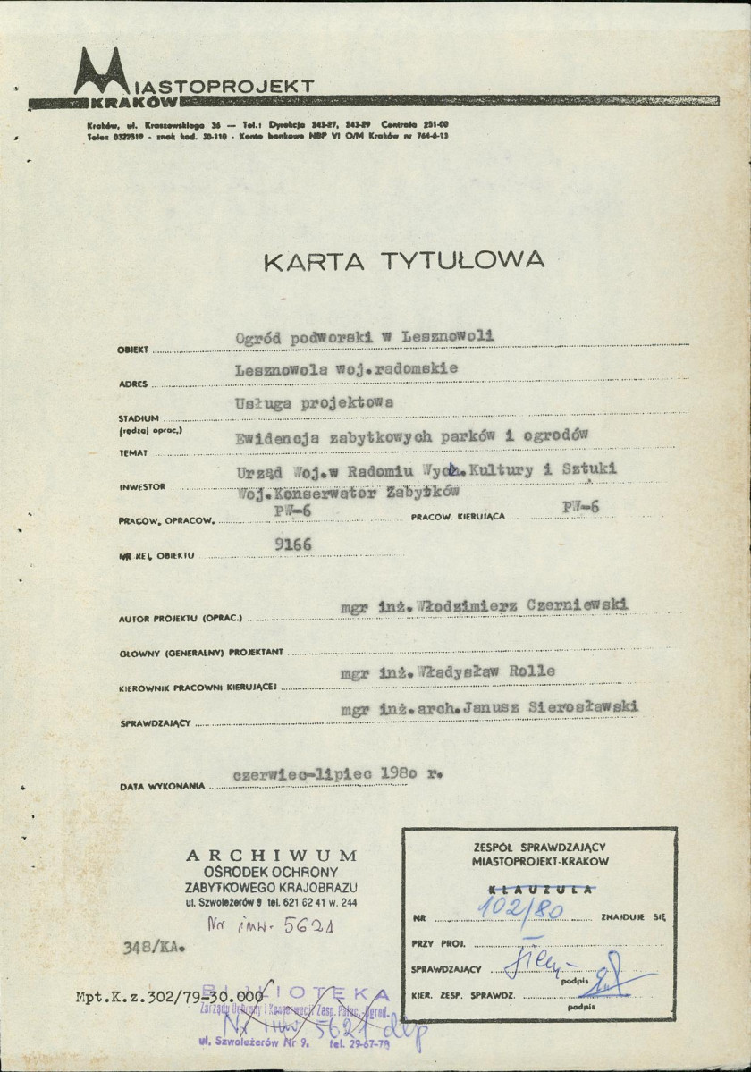 EP - Ewidencja parkowa, skan nr 4