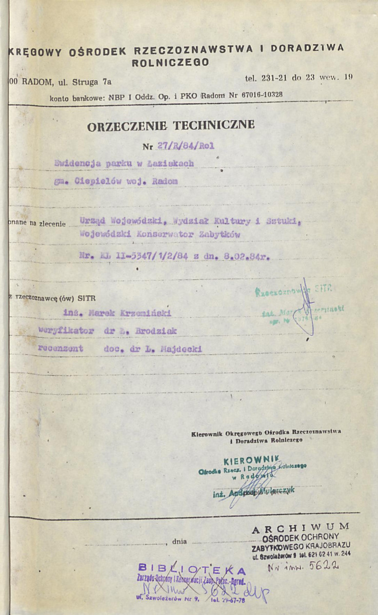 EP - Ewidencja parkowa, skan nr 6