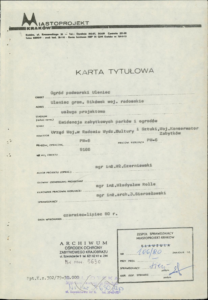 EP - Ewidencja parkowa, skan nr 4