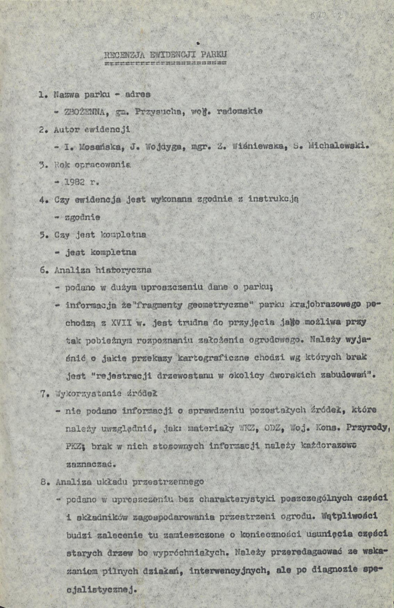 EP - Ewidencja parkowa, skan nr 5