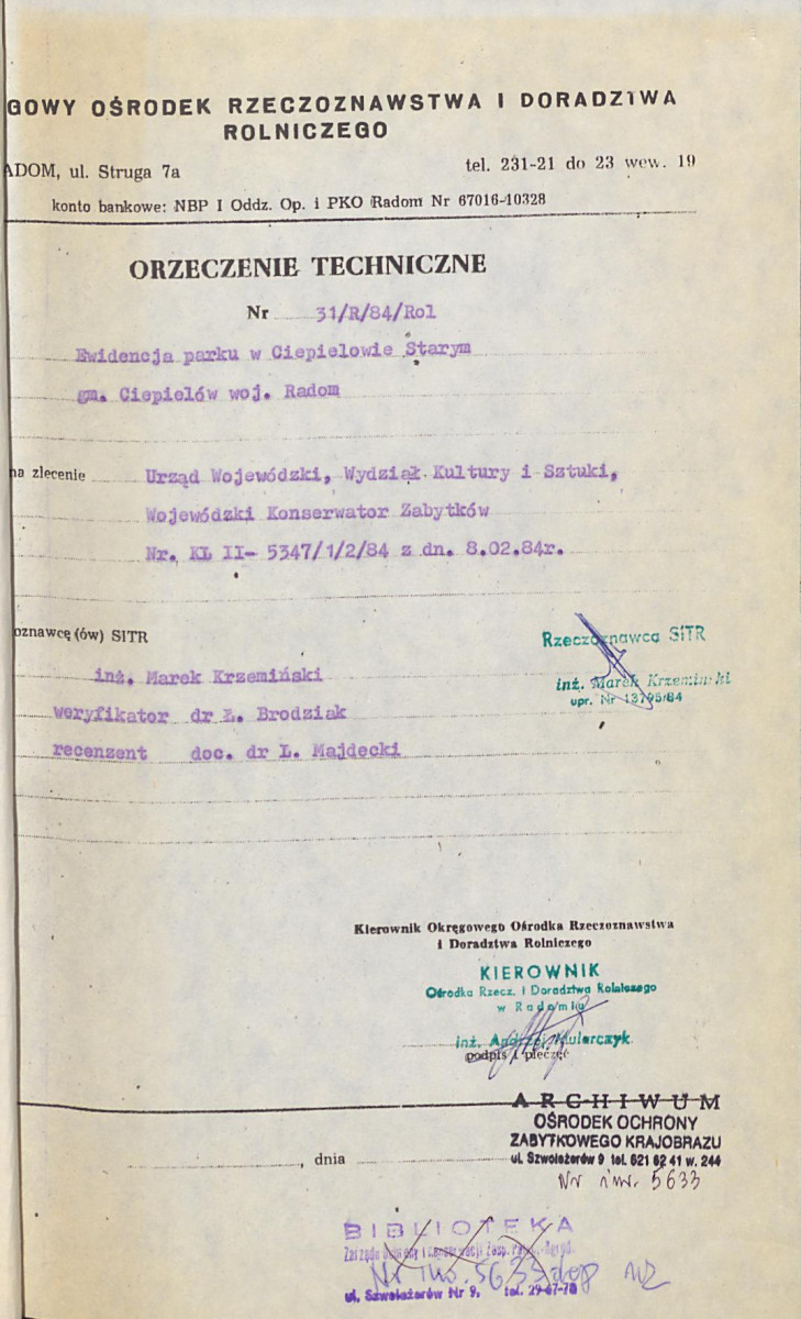 EP - Ewidencja parkowa, skan nr 6