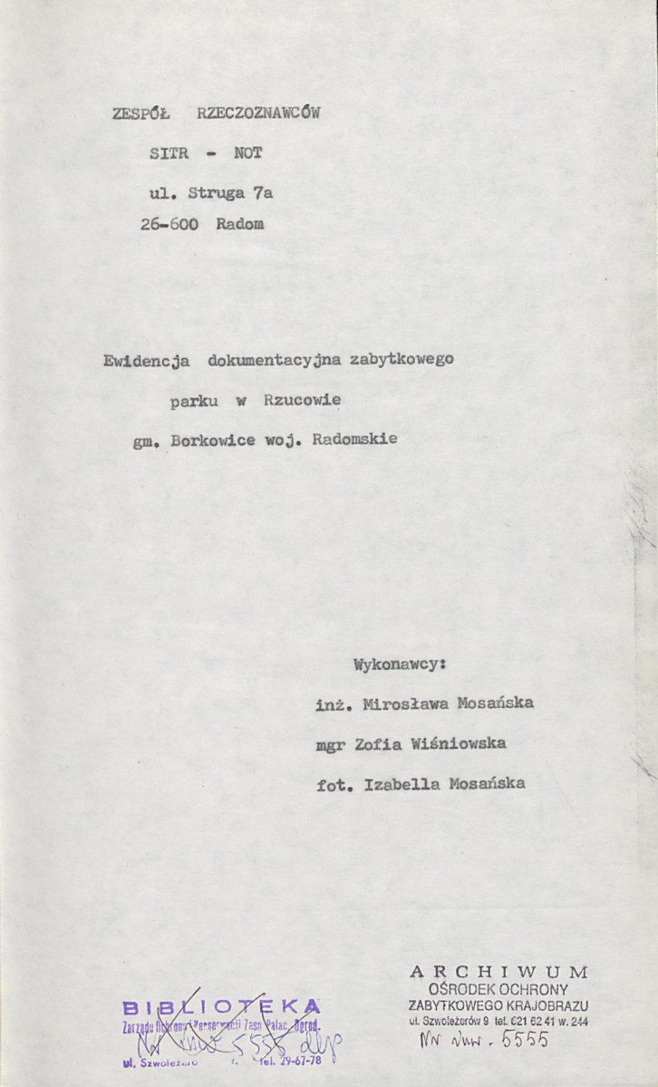 EP - Ewidencja parkowa, skan nr 6