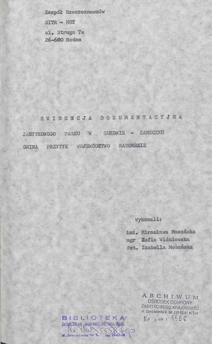 Ewidencja parkowa, skan nr 6