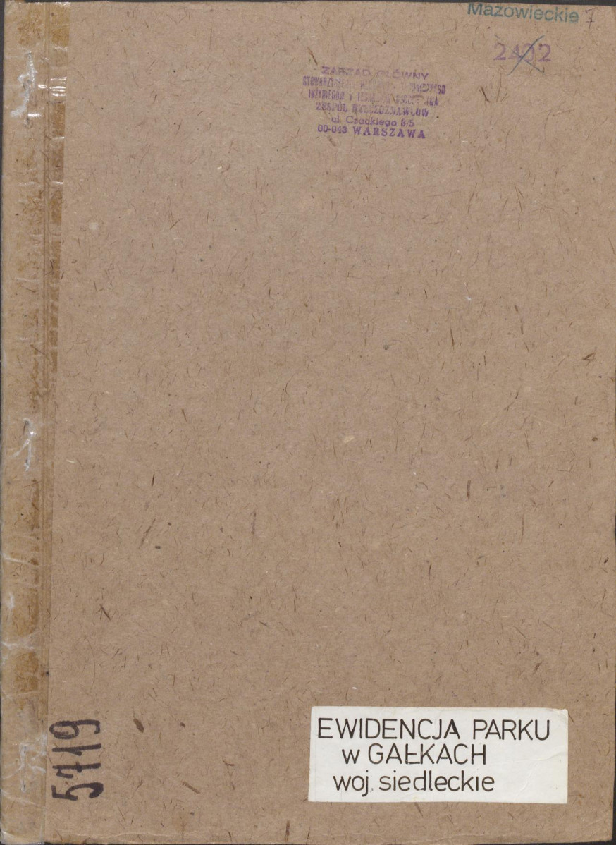 Ewidencja parkowa, skan nr 1