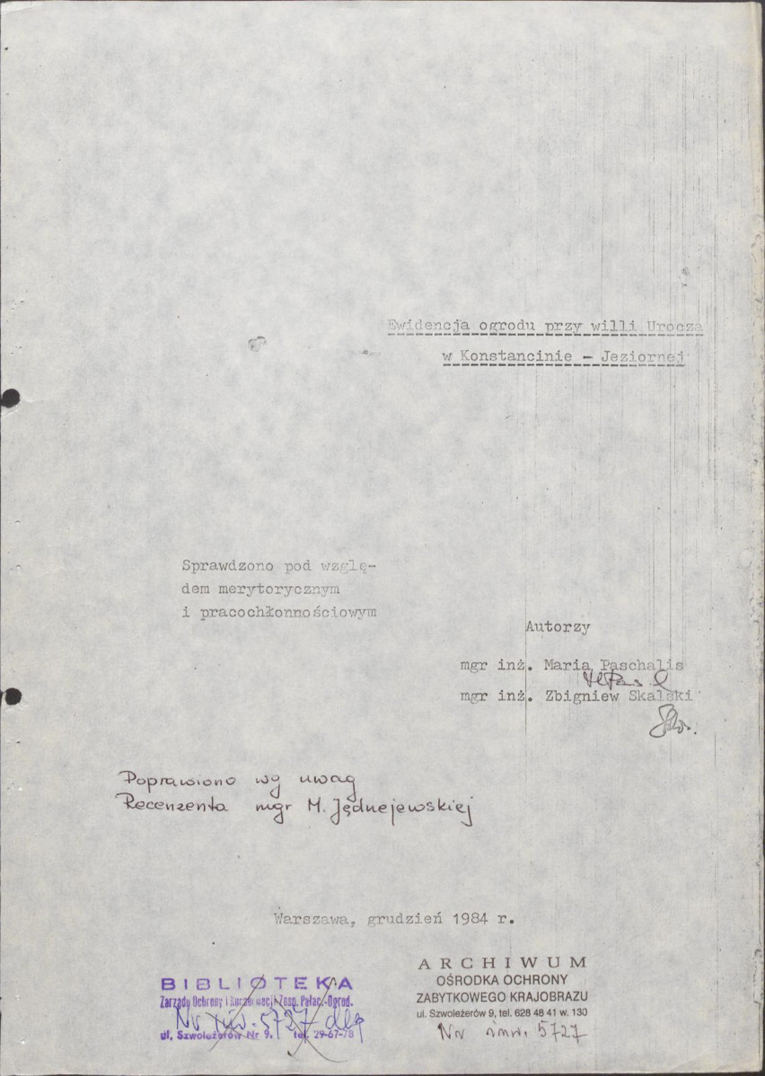 Ewidencja parkowa, skan nr 6