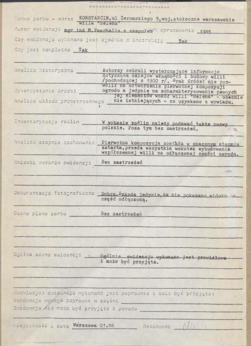 Ewidencja parkowa, skan nr 3