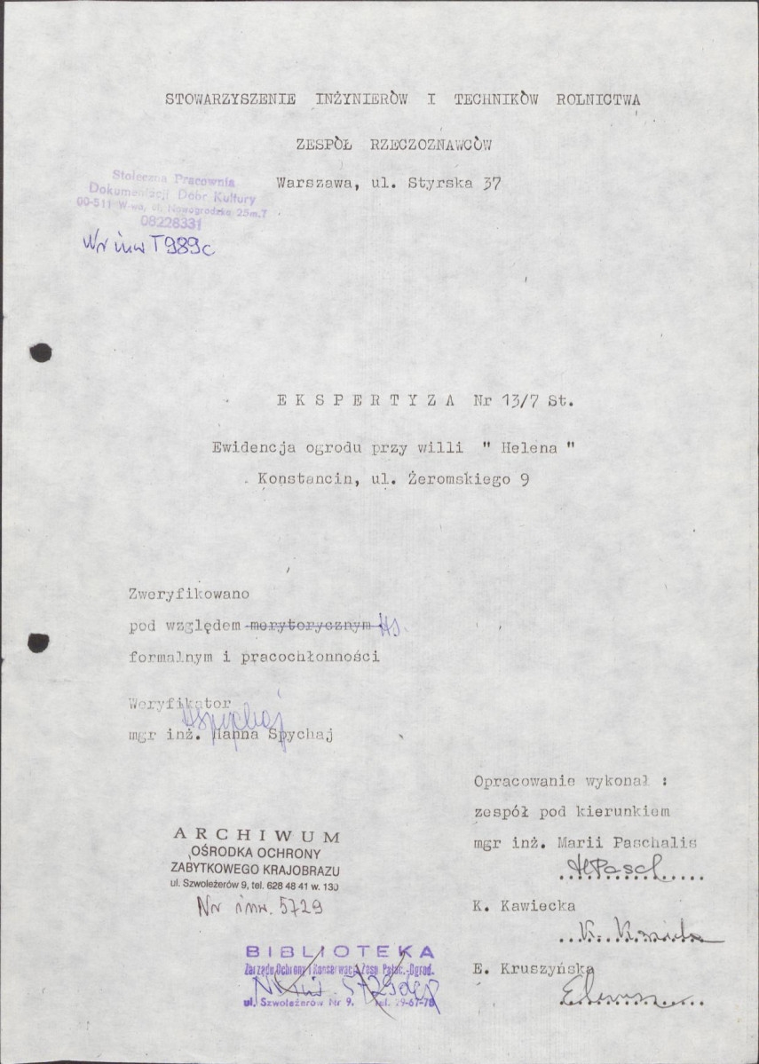 Ewidencja parkowa, skan nr 5