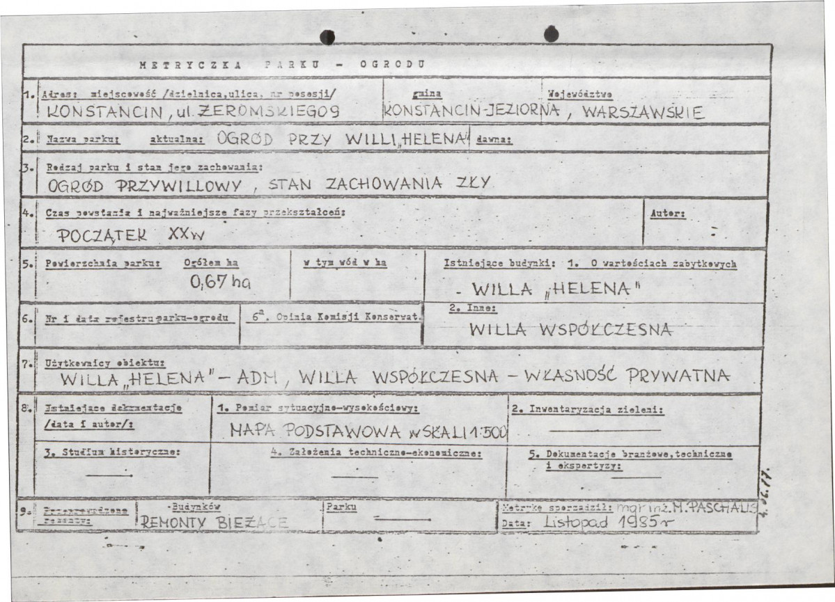 Ewidencja parkowa, skan nr 6