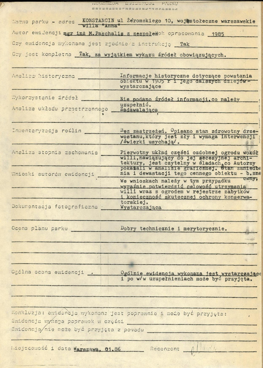 Ewidencja parkowa, skan nr 3