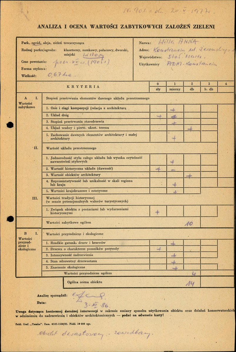 Ewidencja parkowa, skan nr 4