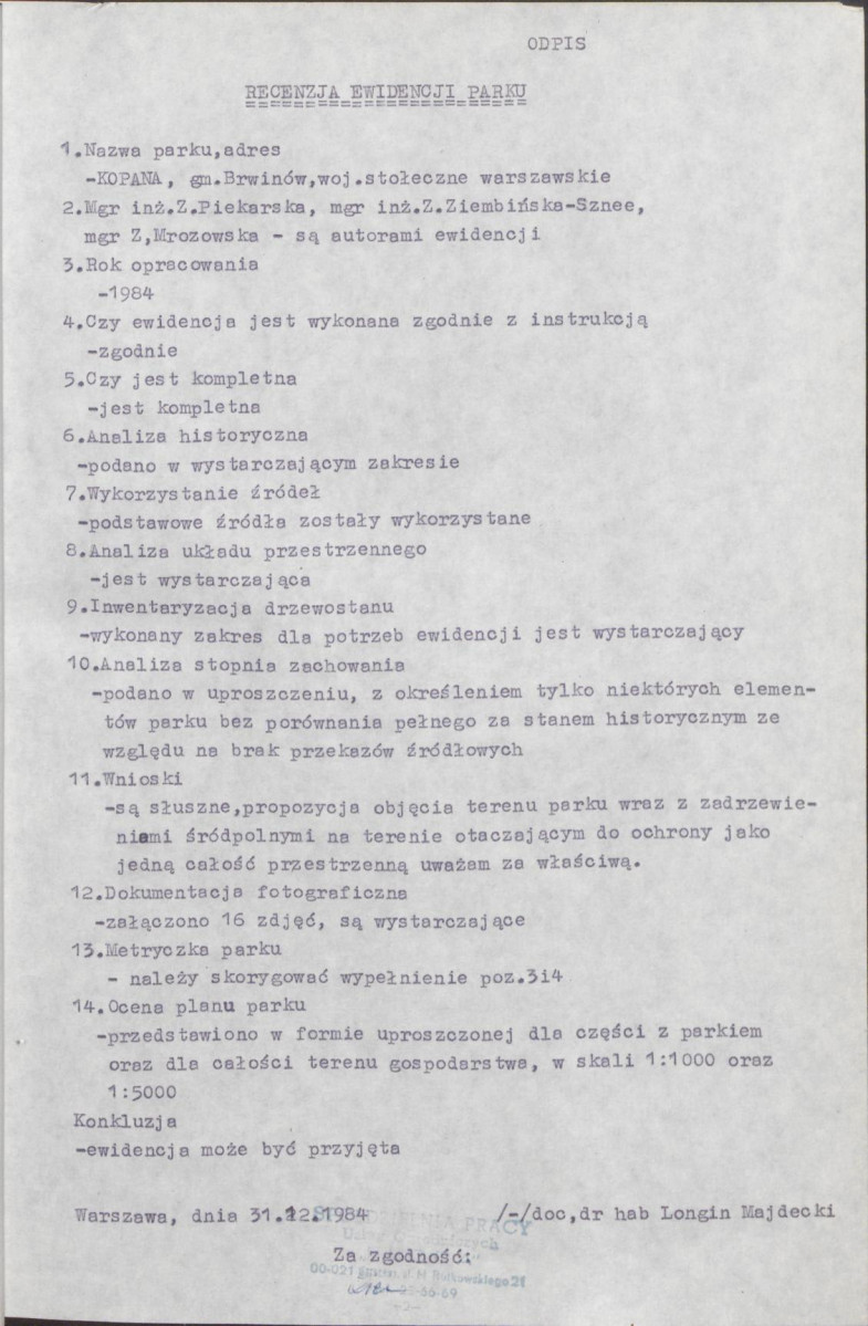 Ewidencja parkowa, skan nr 6