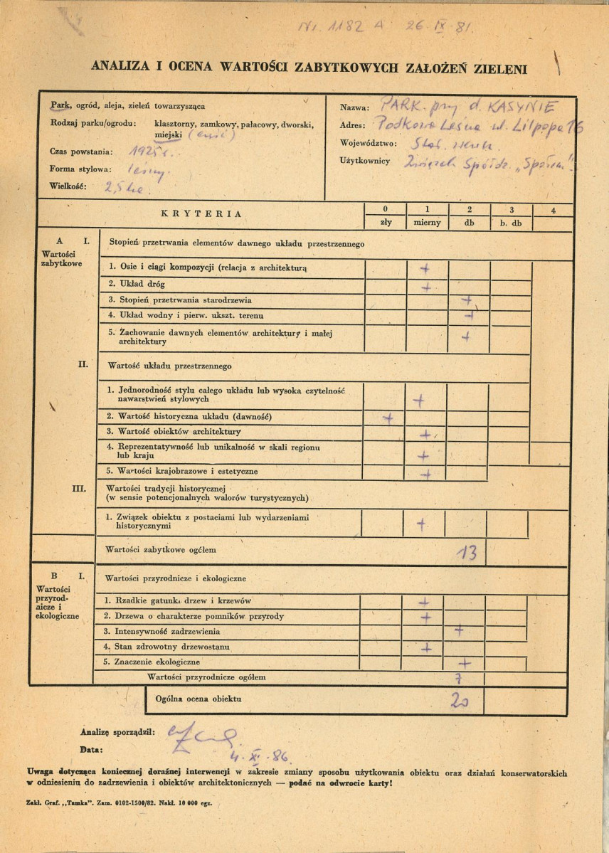 EP - Ewidencja parkowa, skan nr 3