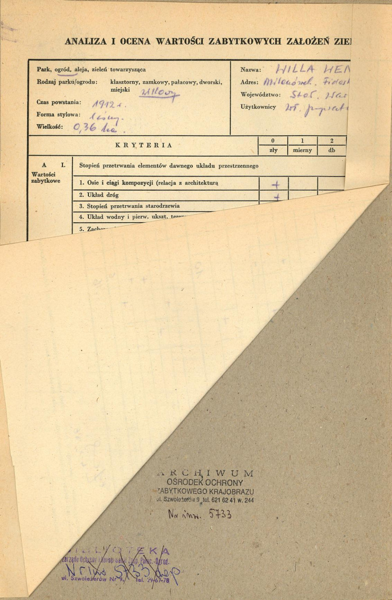 EP - Ewidencja parkowa, skan nr 2