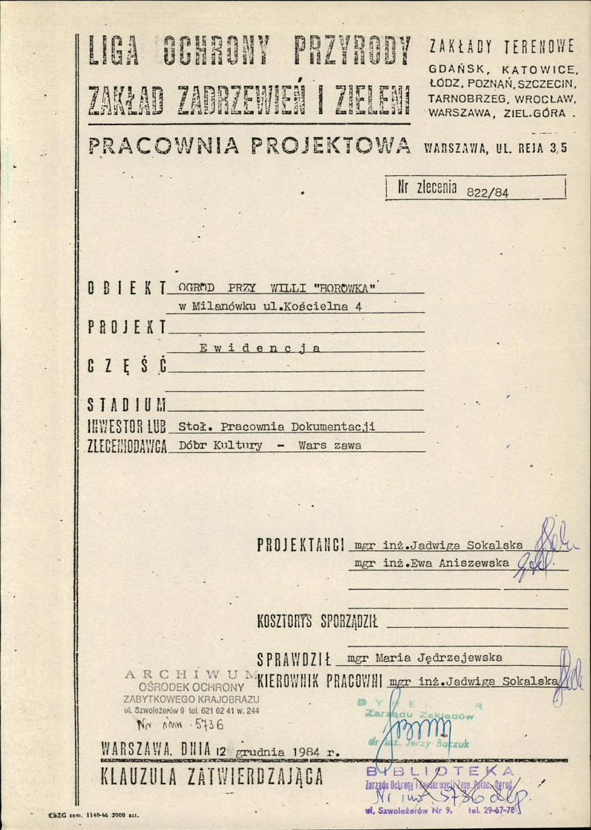 EP - Ewidencja parkowa, skan nr 4