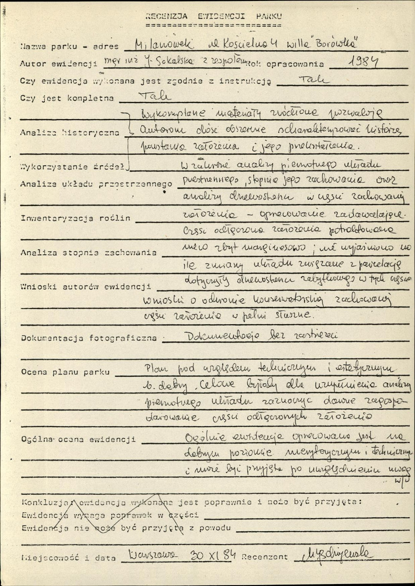 EP - Ewidencja parkowa, skan nr 5