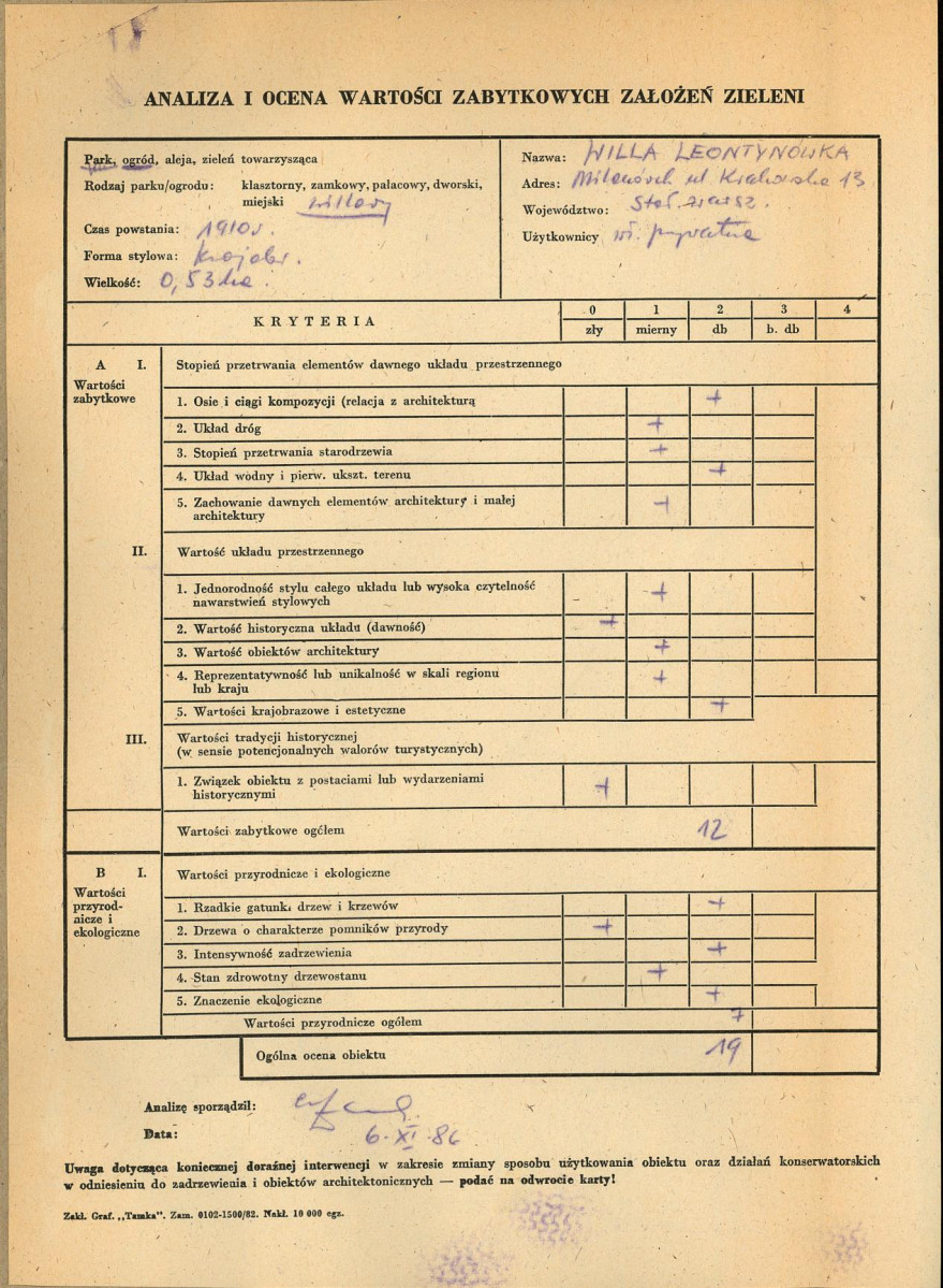 EP - Ewidencja parkowa, skan nr 3