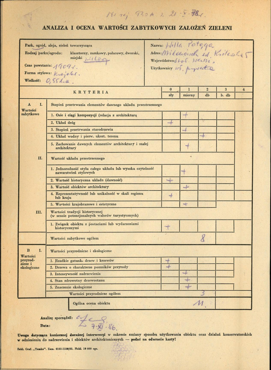 EP - Ewidencja parkowa, skan nr 3
