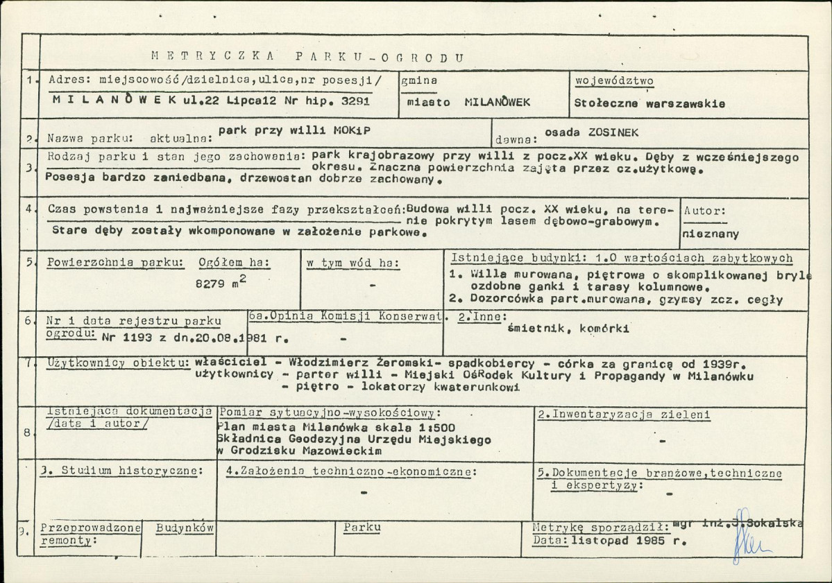 EP - Ewidencja parkowa, skan nr 7
