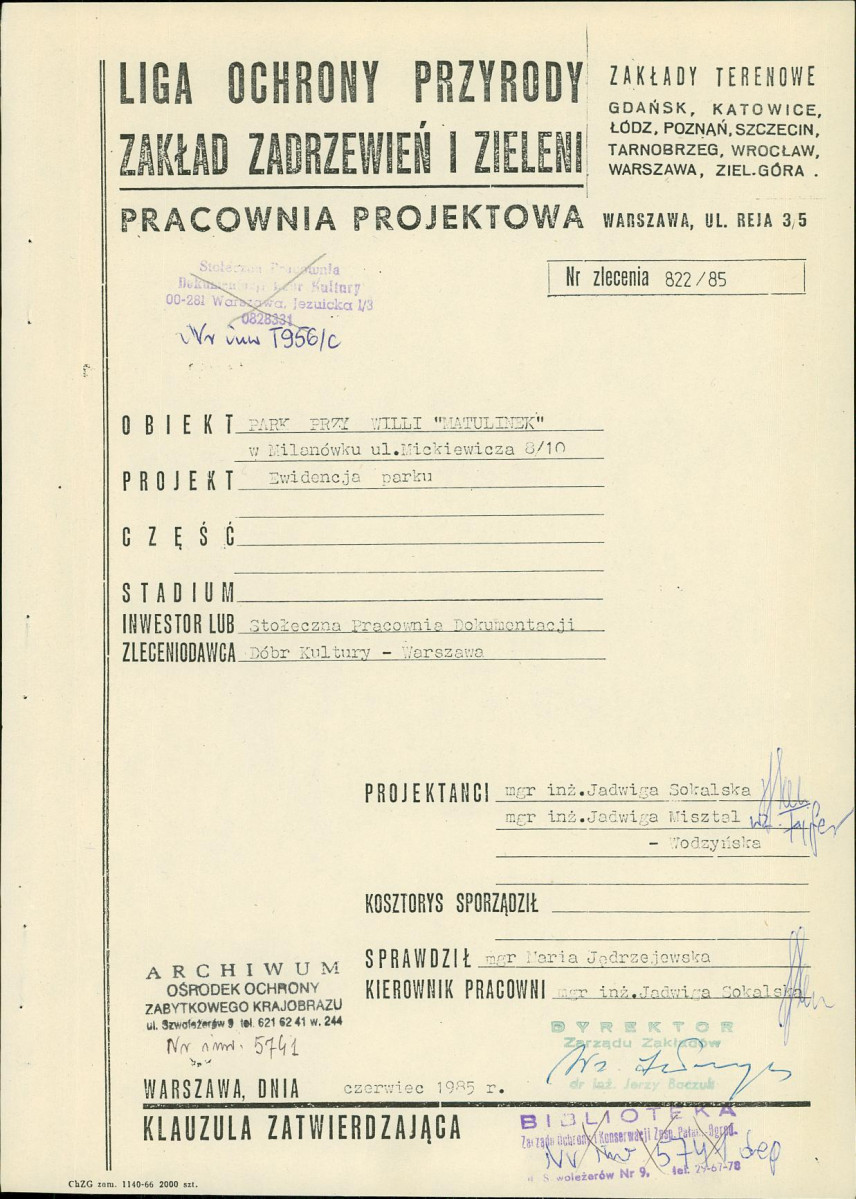 EP - Ewidencja parkowa, skan nr 4