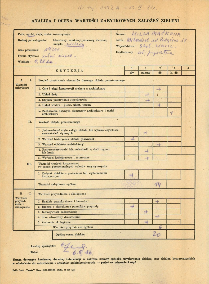 EP - Ewidencja parkowa, skan nr 3