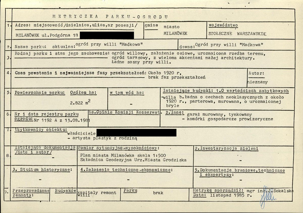 EP - Ewidencja parkowa, skan nr 7