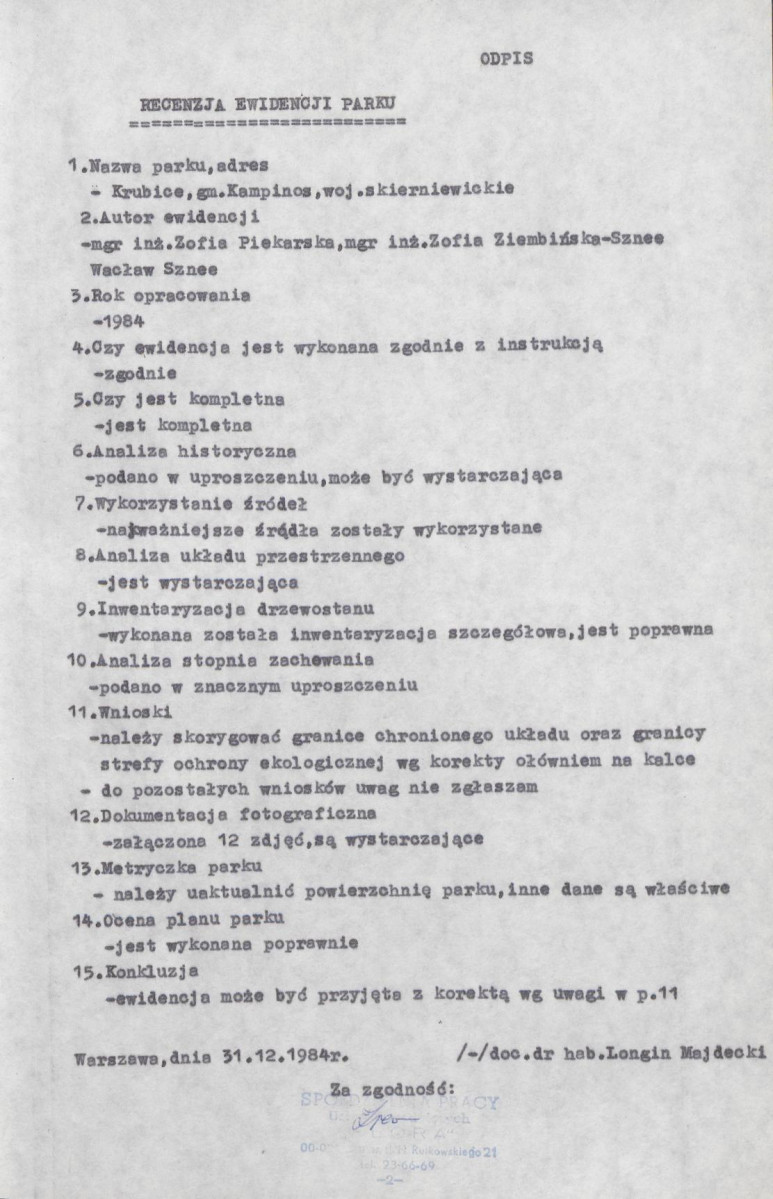 Ewidencja parkowa, skan nr 6