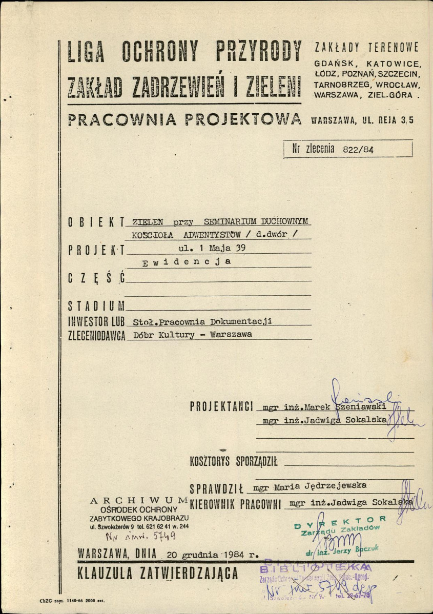 EP - Ewidencja parkowa, skan nr 4