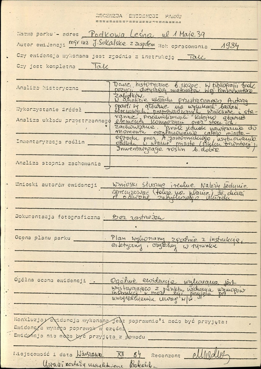 EP - Ewidencja parkowa, skan nr 5