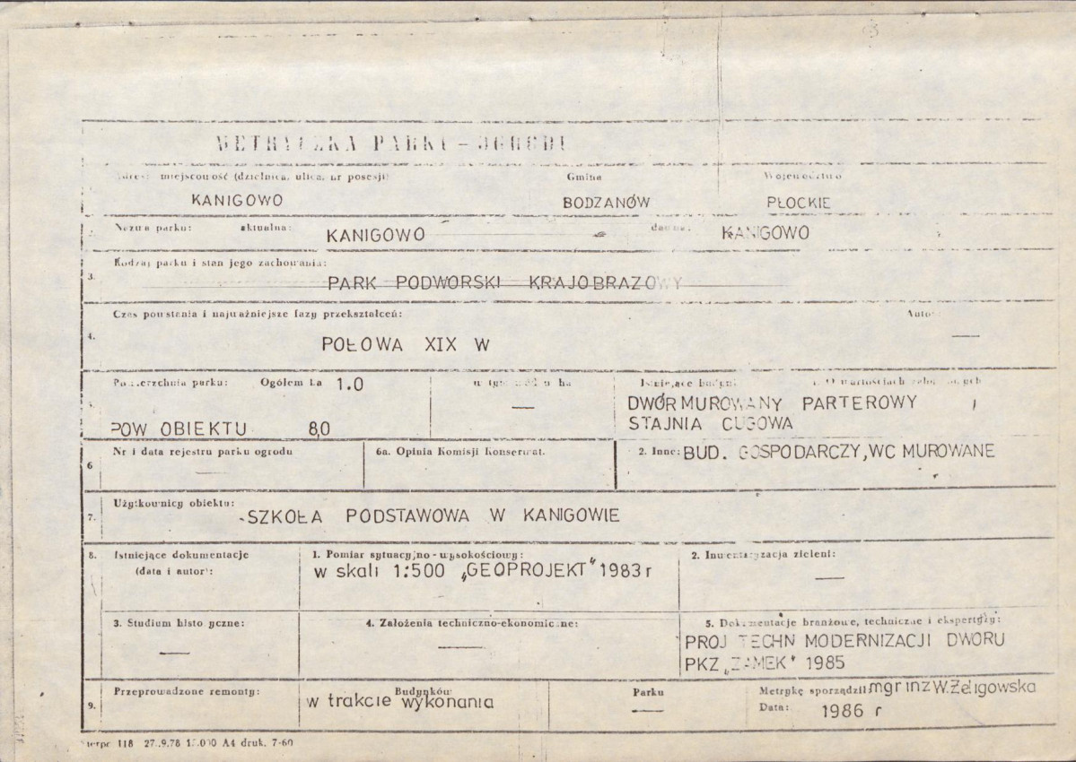 Ewidencja parkowa, skan nr 6