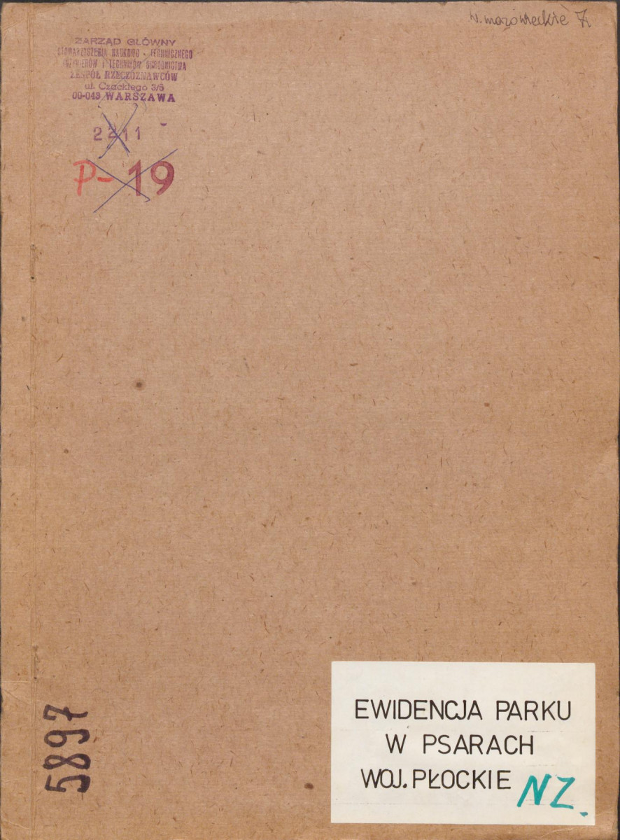 Ewidencja parkowa, skan nr 1