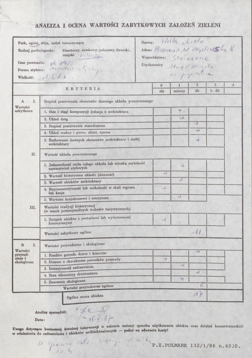 Ewidencja parkowa, skan nr 3