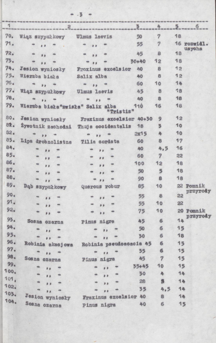 Ewidencja parkowa, skan nr 16