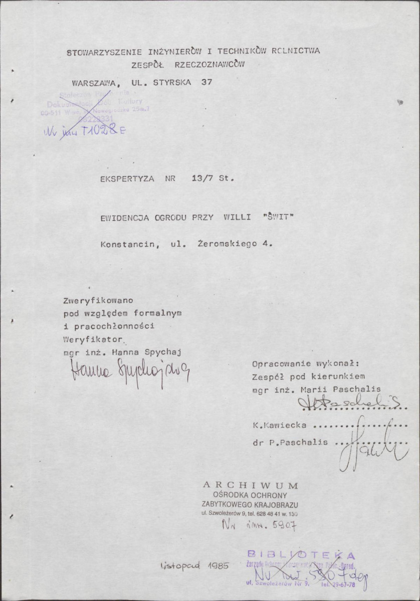 Ewidencja parkowa, skan nr 5