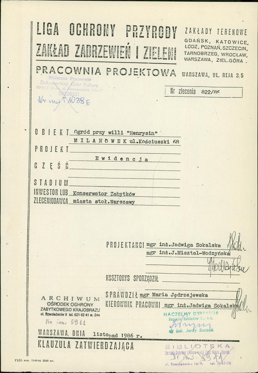 EP - Ewidencja parkowa, skan nr 4