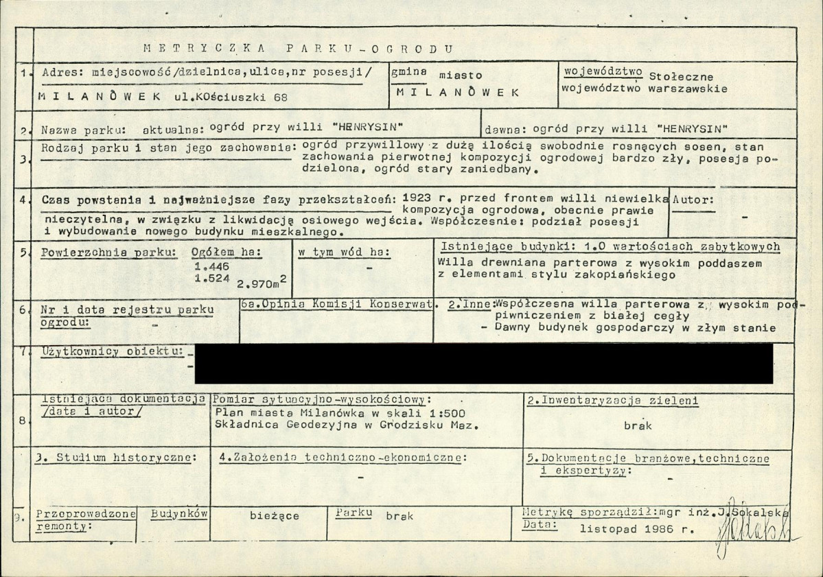 EP - Ewidencja parkowa, skan nr 7