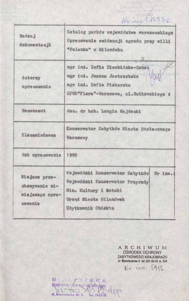 EP - Ewidencja parkowa, skan nr 4