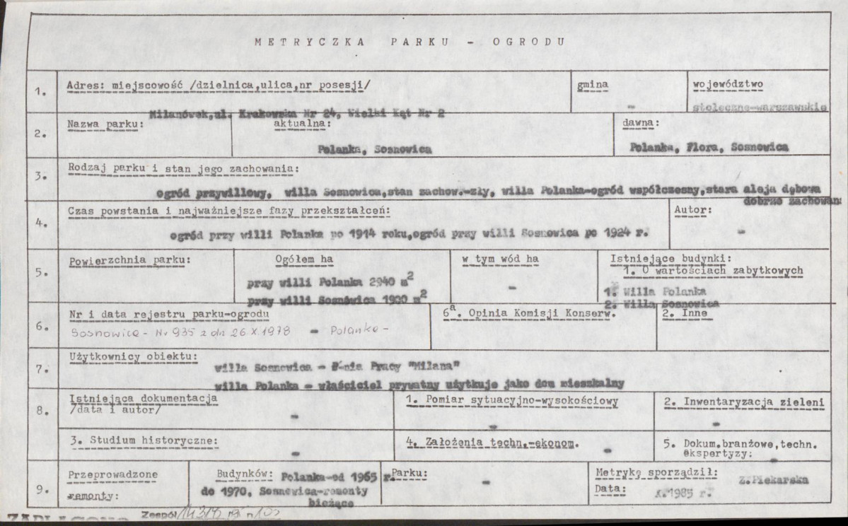 EP - Ewidencja parkowa, skan nr 8