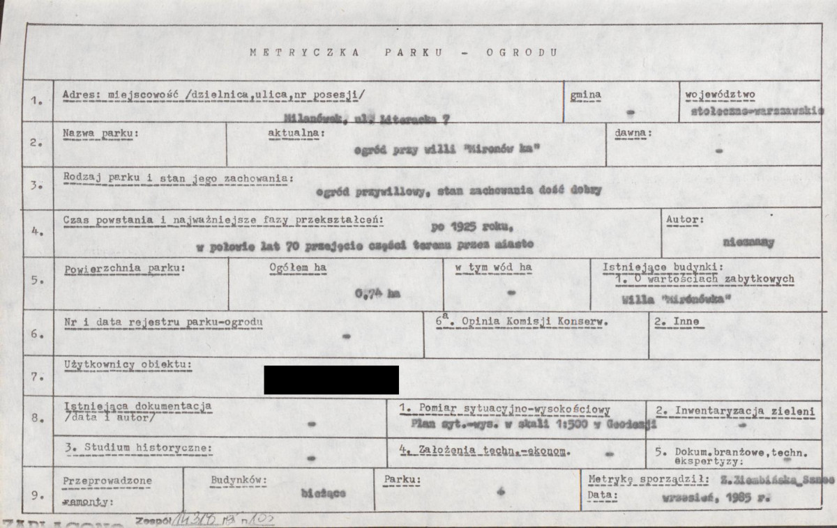 EP - Ewidencja parkowa, skan nr 6