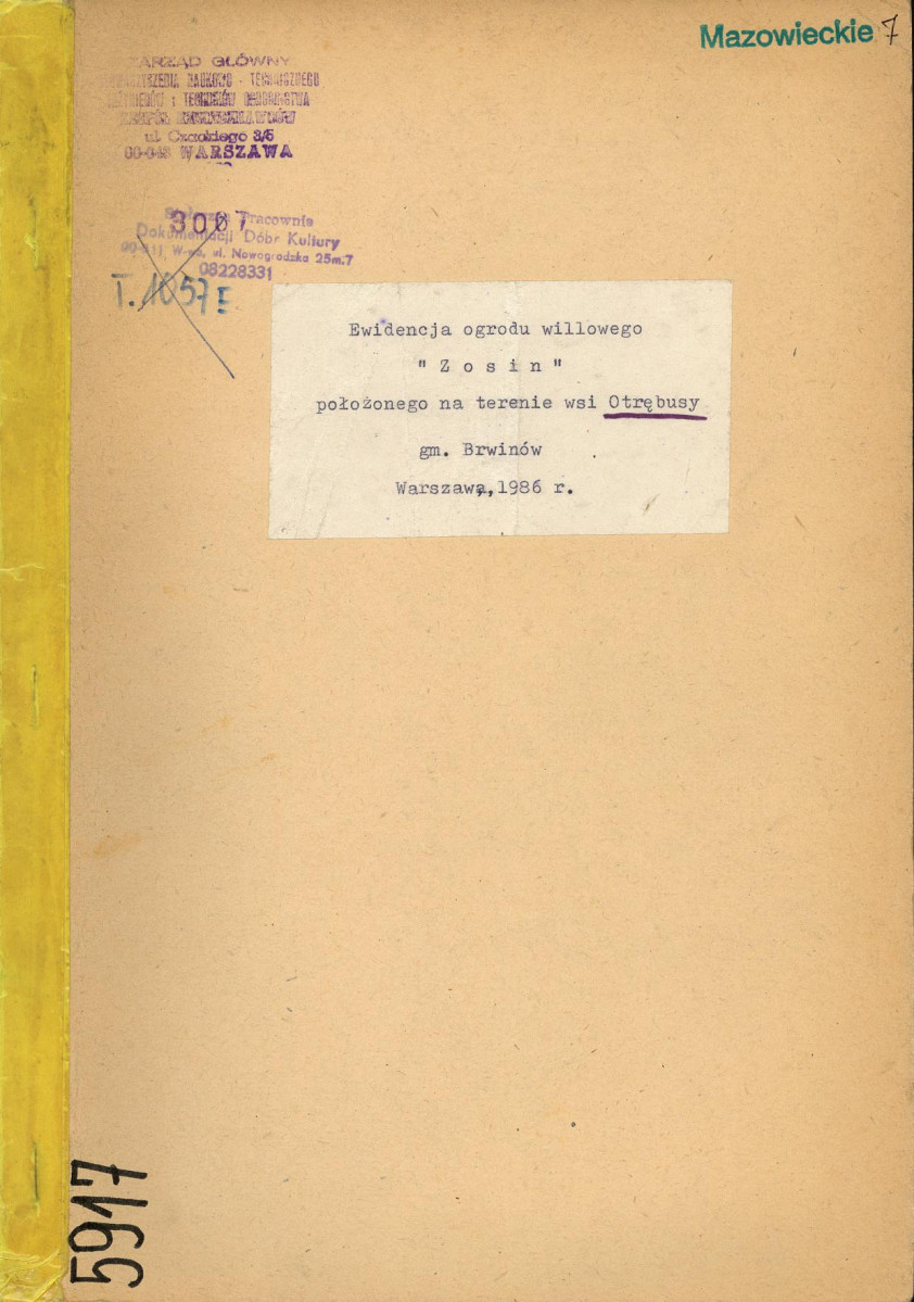 Ewidencja parkowa, skan nr 1