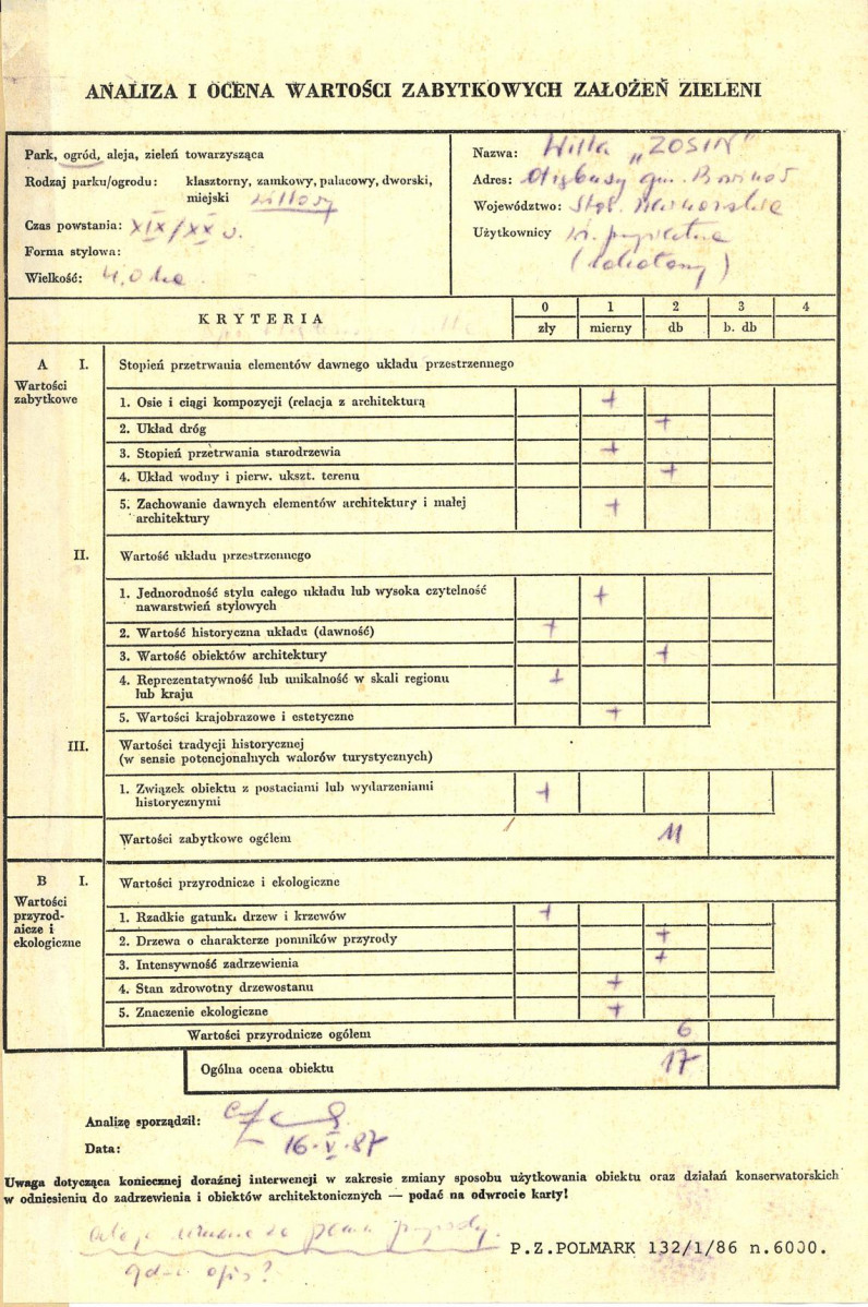 Ewidencja parkowa, skan nr 3