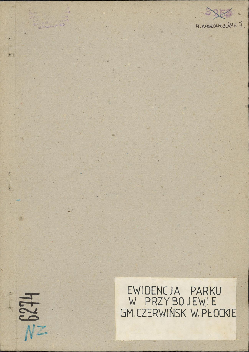 Ewidencja parkowa, skan nr 1