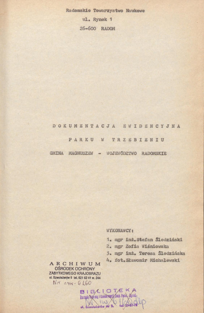 Ewidencja parkowa, skan nr 4