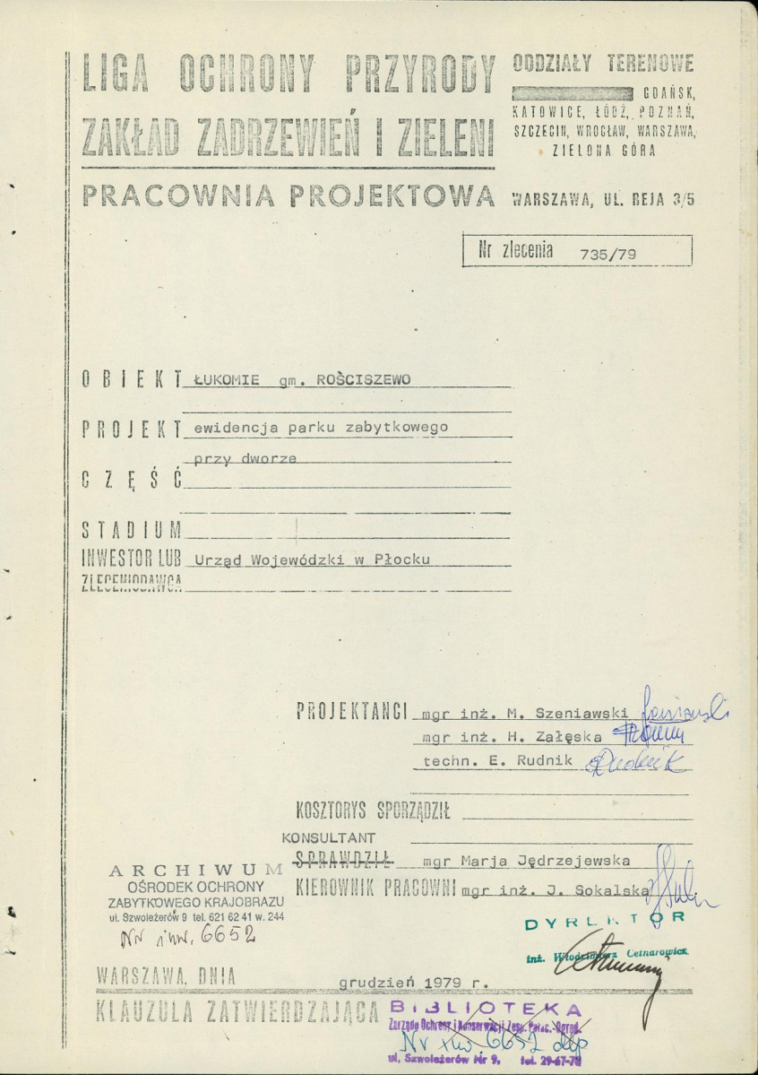 Ewidencja parkowa, skan nr 3