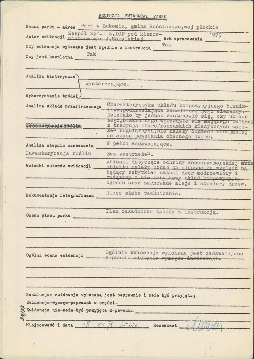Ewidencja parkowa, skan nr 7