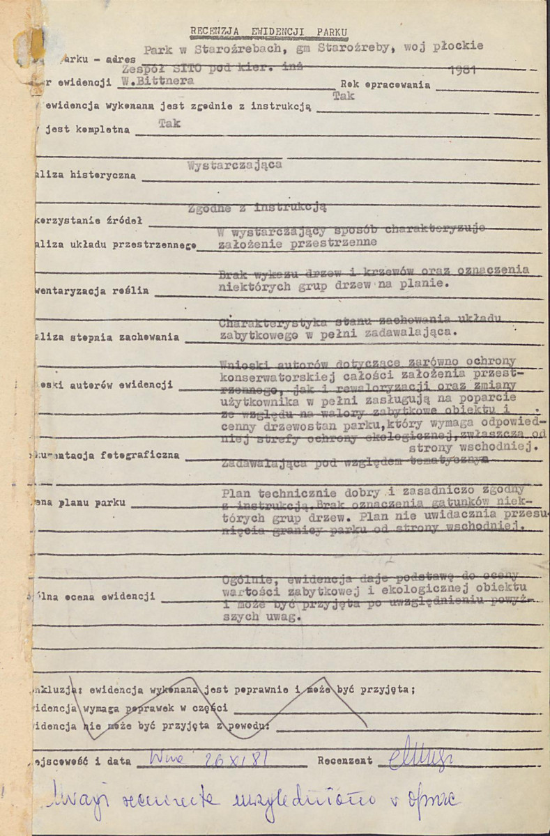 Ewidencja parkowa, skan nr 4
