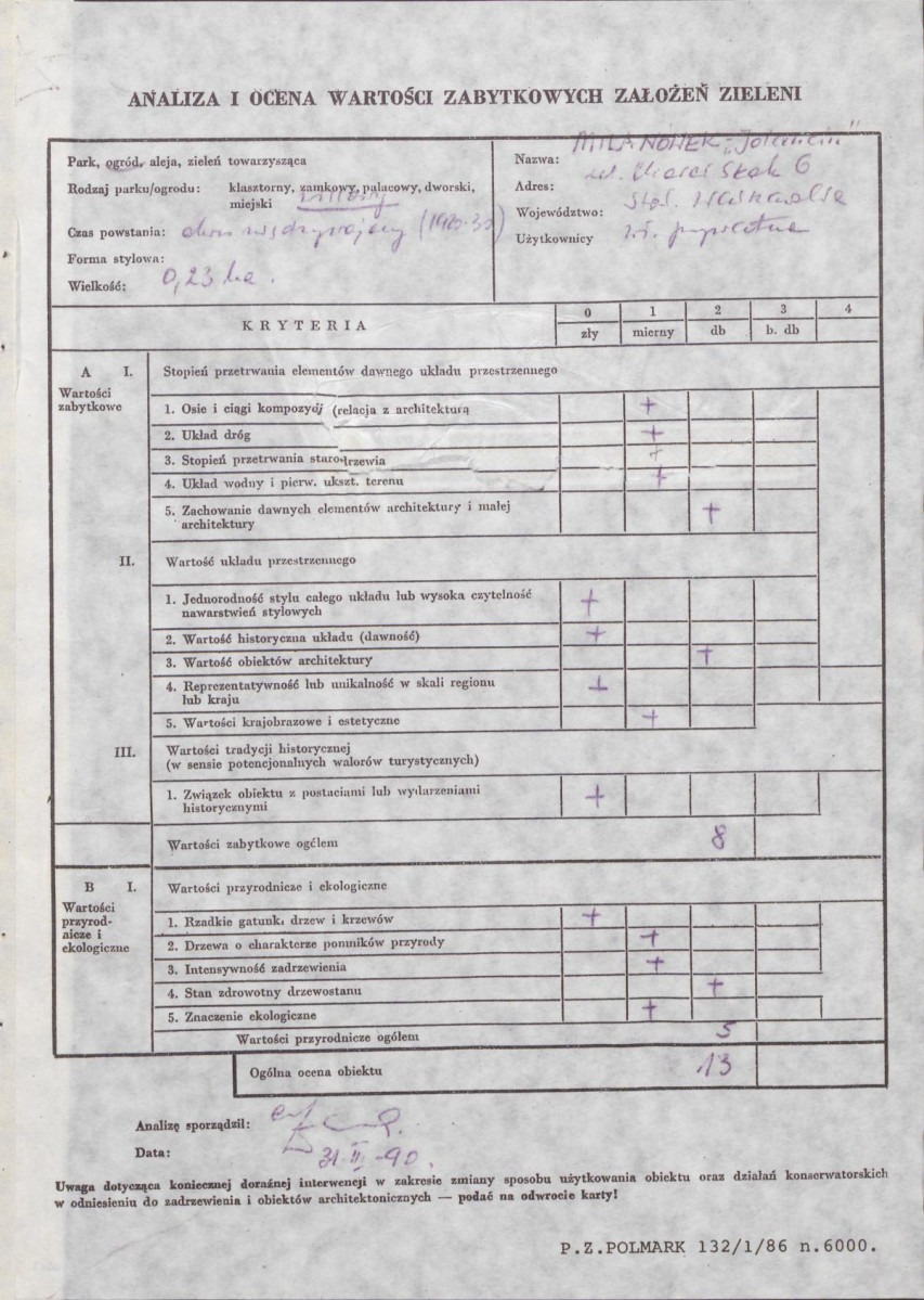 EP - Ewidencja parkowa, skan nr 3