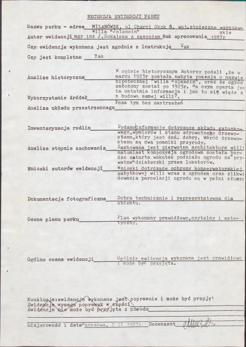 EP - Ewidencja parkowa, skan nr 5