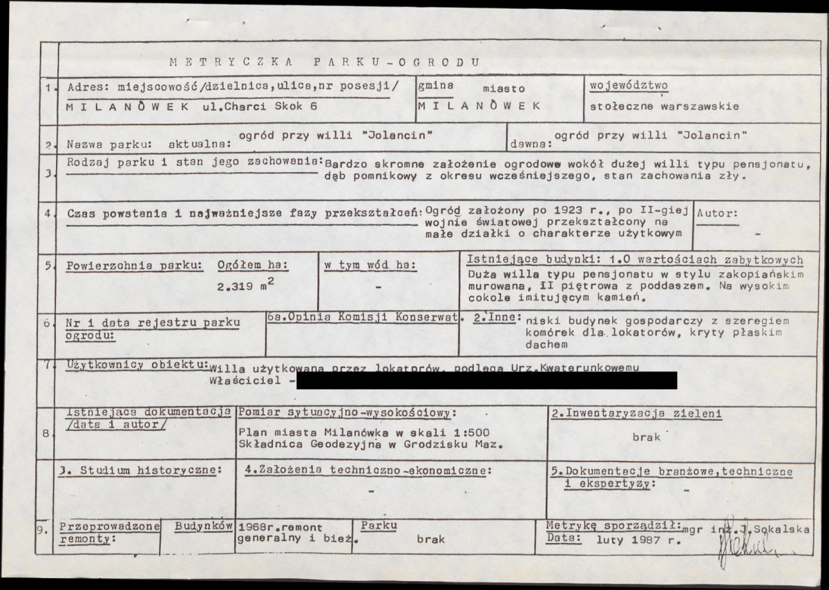 EP - Ewidencja parkowa, skan nr 7